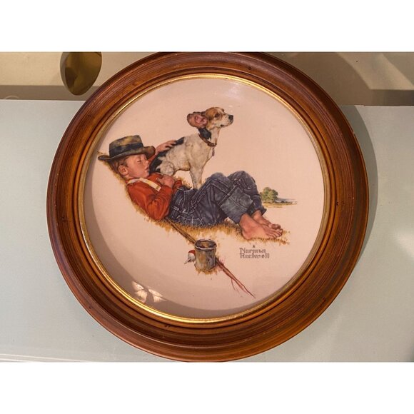 Gorham Other - Norman Rockwell Collectors Plate "The Four Seasons" By Gorham